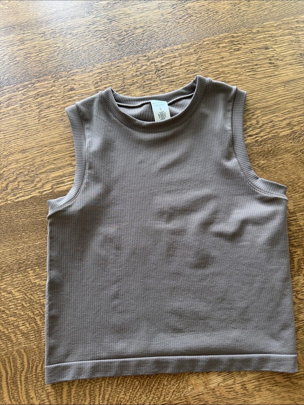 Athleta Renew Seamless Rib Tank Top - Taupe